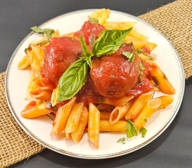 Kids Pasta and Meatballs